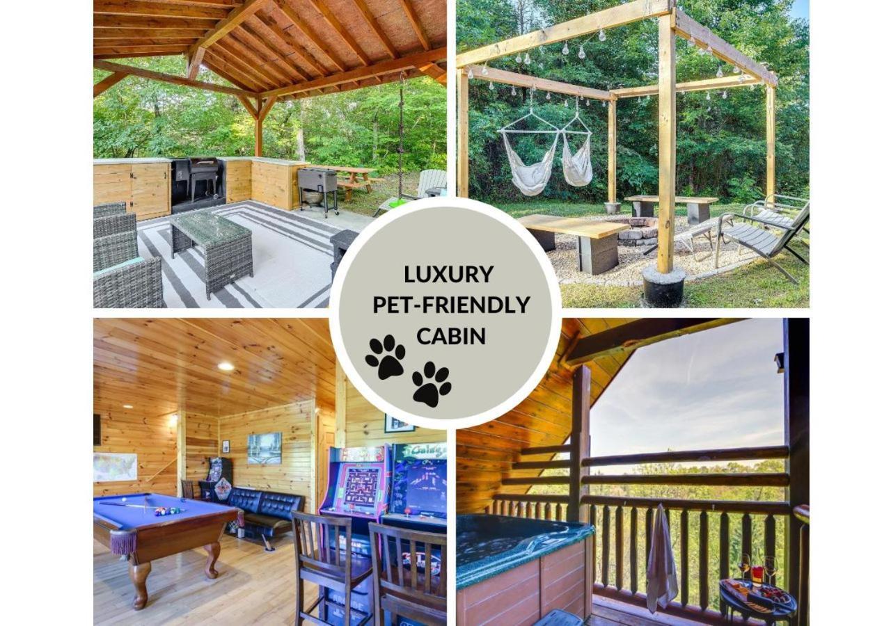 Fabulous Pet-Friendly, Family Cabin With Outdoor Kitchen, Hot Tub, Sauna, Fireplace, Theater Room, Arcade, Pool Table, And Fire Pit Within Minuties Of Dollywood Sevierville Bagian luar foto